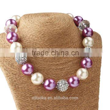 Cartoon Horse Pendant Kids Chunky Bubblegum Fashion Necklace photo-2