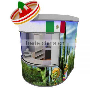 100% customization bubble tea kiosk , ice cream kiosk , Smoothie kiosk with top quality