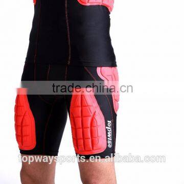 New High Quality Crashworthy Clothing Compression Protective American Padded Rugby Shorts