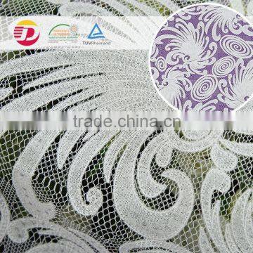 Wholesale Cheap High Quality Cotton Guipure Lace Fabric New Sample for Curtain photo-6