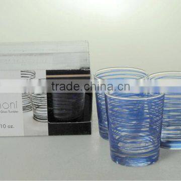 10oz colored glass tumbler wholesale