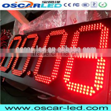 electronic 12 inch 7 segment 8888 led outdoor gas station led sign clock digit led screen display