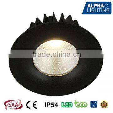 Super quality 13W IP54 high CRI fixed dimmable cob led downlight