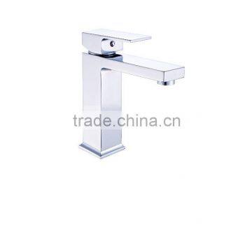 sanitary ware single lever square wash basin faucet