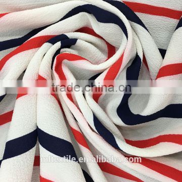 polyester chiffon stripe fabric/shirt fabric