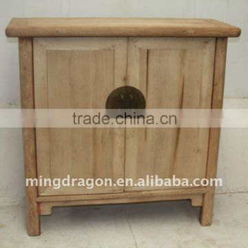 Antique Chinese Natural Wood Cabinet with smooth surface