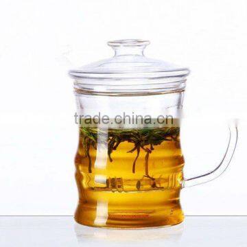 Heat resistant borosilicate glass tea cup set