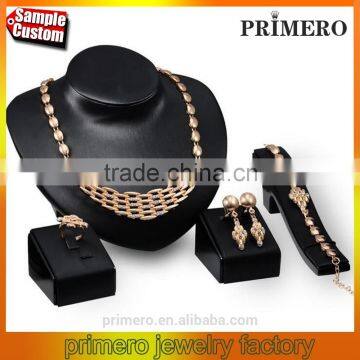 Jewelry Sets African Diamond Collar Statement Necklace Earrings Bracelet Fine Rings