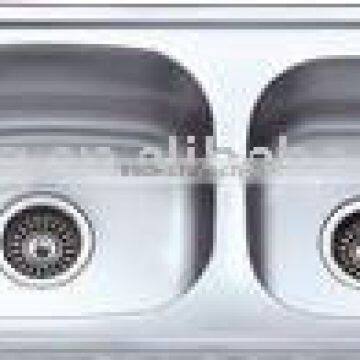 Family use classic stainless steel Double bowl sinks