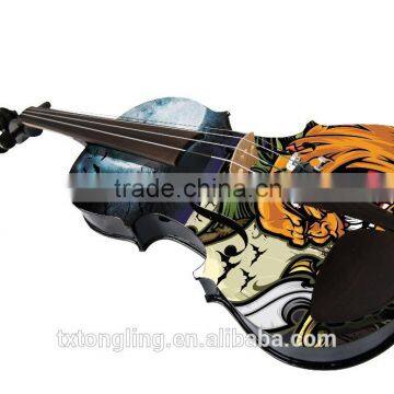 Tiger Painting Decorative Art Violin photo-2