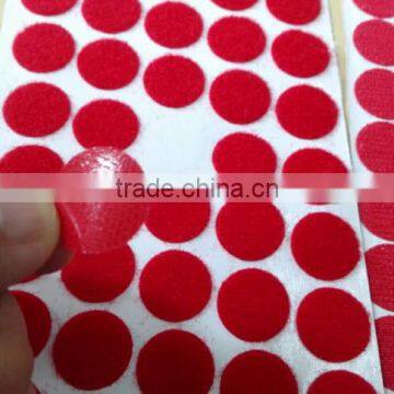 Good adhesion round dot hook and loop fastener tape