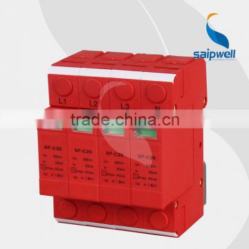 SAIP/SAIPWELL New 4 Poles 275/320/385/440V IP65 Waterproof Electrical Lightning Arrester