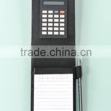 2016 PU notebook calculator with pen