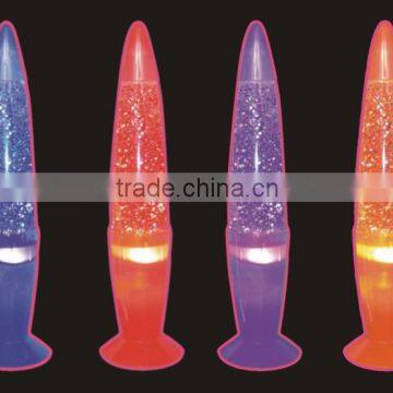 best seller 13 inch plastic color changing GLITTER LAMP 6320A