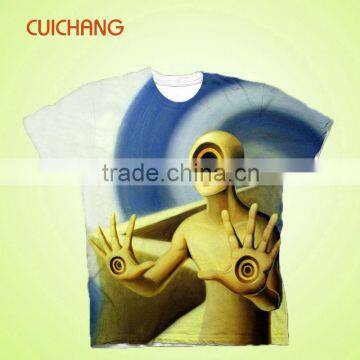 Custom Mens 100% Polyester Wholesale Blank T-shirts photo-4