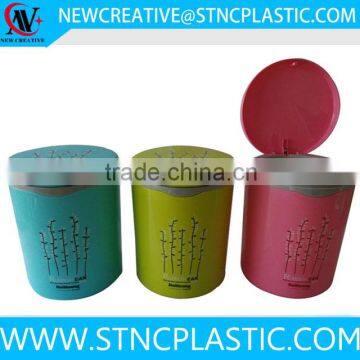 small plastic trash can for car with flip lid