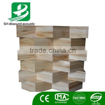 wooden 3D Irregular triangle acoustic diffuser panel