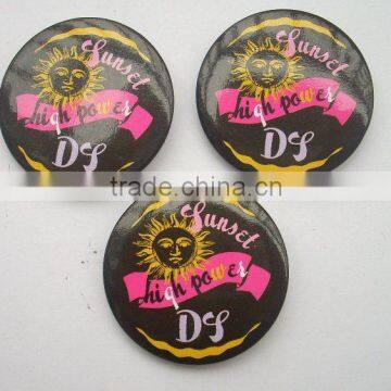 promotion gift tinplate bedge button round tinplate badge