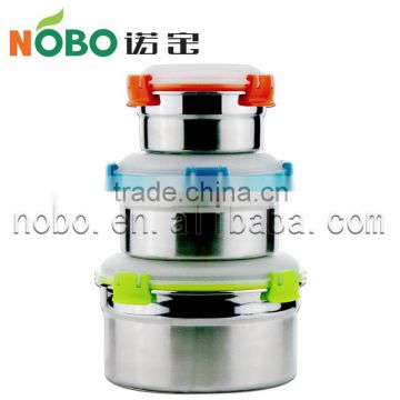 2015 new products 304 stainless steel food storage container