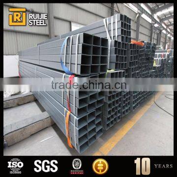 erw galvanized square pipe, 40*40mm steel pipe, galvanized greenhouse pipe