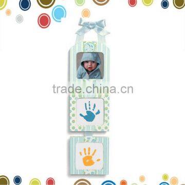 Hotsale baby ink pad in wall triple frame