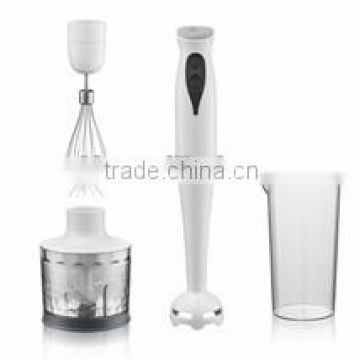 4 in 1 hand blender with plastic stick or stainless steel