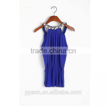 Hot Sale Soft Cotton Appliqued Neck Designs for Ladies Tops Latest Design From China photo-2