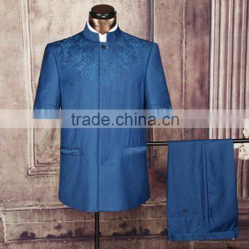 Chinese style men dress wear with standing collar