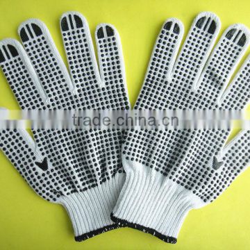 Safety protection working gloves with polka PVC dots                        
                                                Quality Choice