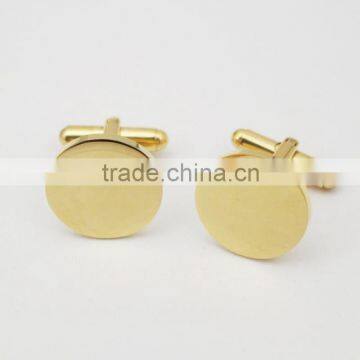 2016 Fashion Gold Plating Cufflink Adding Custom Logo photo-2