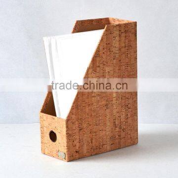 New Office Cork Desk Organizer Stationery Magazine Holder File Folder Storage