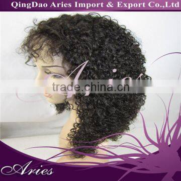 Curly Wigs For Black Women, Malaysian Kinky Curly Hair Front Lace Wigs