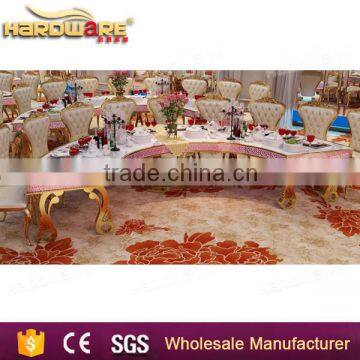 Hotel Led Semi-circle Table,white MDF Top Semi-circle Dining Led Table photo-3
