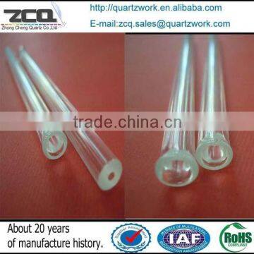 transparent cylindrical borosilcate glass tubing medium szie