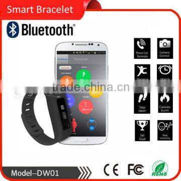 health fit tracker smart bluetooth sync bracelet pedometer alarm clock silicone wrist hand smart bracelet