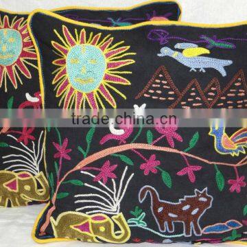 embroidered handmade suzani pillows