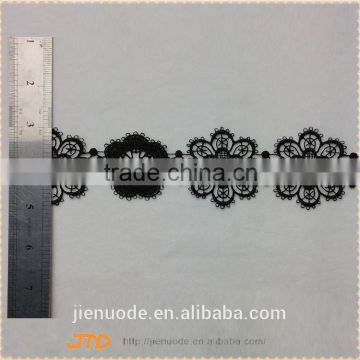 Hot Sell High-end Water Soluble White Lace Trim For Wedding Dress