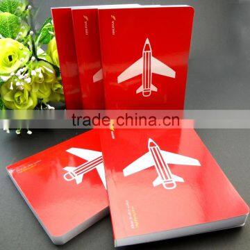 A6 paper cover glue bound notebook