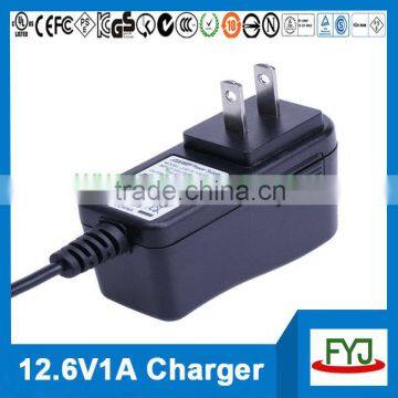 12.6v power supply 1a for 3S 11.1v li ion battery pack YJP-126100