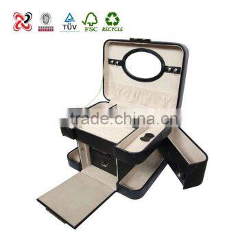 High quality handle gift tin box for cosmetic packing box