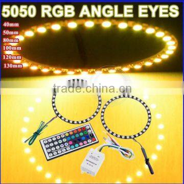 Buy 5050 smd Angel Eyes 12v 80mm 100mm Halo Rings For Cars