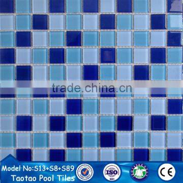 20x20 25x25 Swimming Pool Mosaic Blue Blue Cobalt Mixed Tiles photo-4