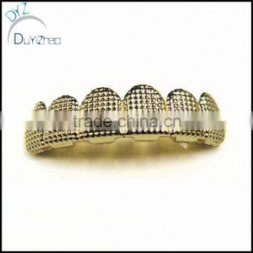 Mens Hip Hop Brass Top Teeth Grillz Jewelry photo-2