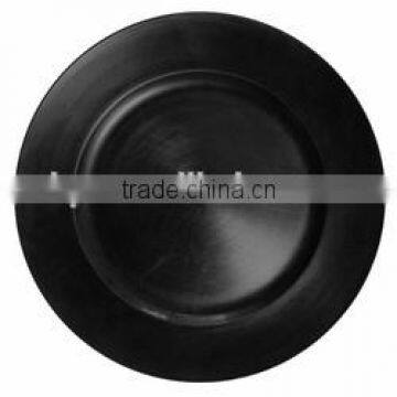 Decorative Black Plastic Charger Plates