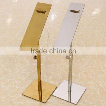 Luxury metal shoe display stand for shop