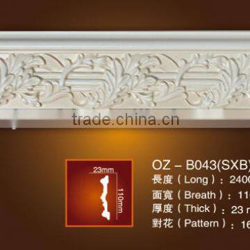 Carved Panel Moulding/PU Crown Moulding for Home&Interior Material