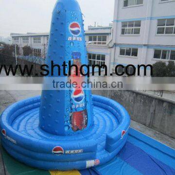 inflatable rock climbing wall/ adventure inflatable climbing games