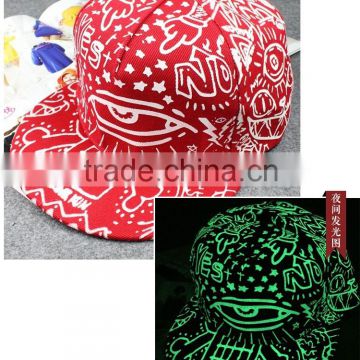 Hot Sales New Fashion In The Dark Glowing Baseball Cap/Party Hat Fluorescent Snap Back Men Women Casual Hip Hop Caps                        
                                                Quality Choice