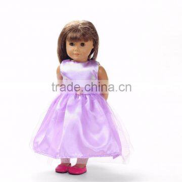 best selling beautiful long purple 18 inch american girl doll clothing cheap