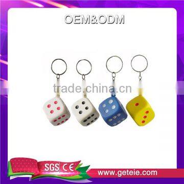 Foam Dice Keychain